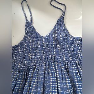 Kendall and Kylie blue spaghetti strap tank top